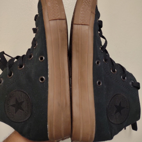 Converse Chuck Taylor Black High top Sneaker Tennis Shoes Size 5 - Picture 2 of 9